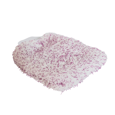Violet-White Microfiber Glove